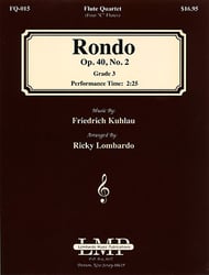 Rondo Op. 40, #2 Flute Quartet cover Thumbnail